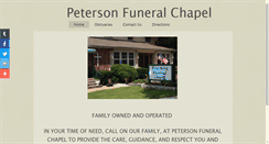 Desktop Screenshot of petersonfuneralchapelaurora.com