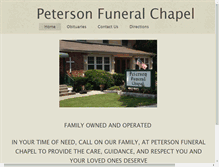 Tablet Screenshot of petersonfuneralchapelaurora.com